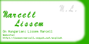 marcell lissem business card